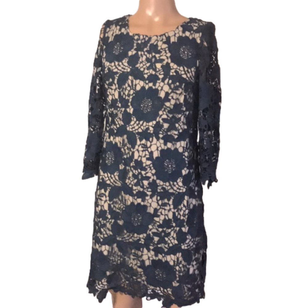 Blue lace dress